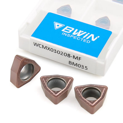 Wcmx 030208 CNC Inserções de carboneto de aço inoxidável Inserções de carboneto de tungstênio