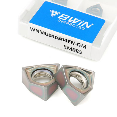 O carboneto de trituração de WNMU 040304 introduz a ferramenta de corte de revestimento colorida de WNMU040304EN-GM
