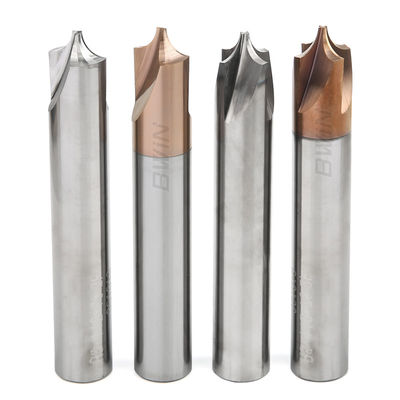 Grau interno do cortador de trituração HRC55 da flauta de R 2 para o alumínio contínuo do carboneto